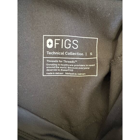 Figs Scrub Pants Joggers Maternity Technical Collection Small Black Stretch - Picture 5 of 12